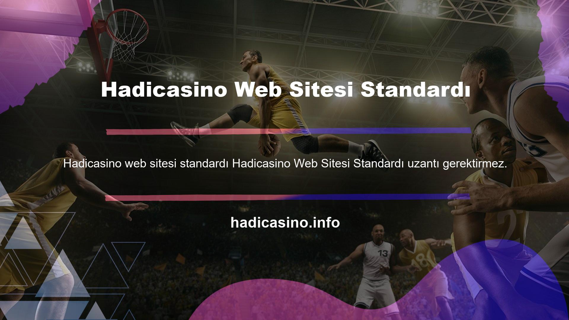 Hadicasino Web Sitesi Standardı